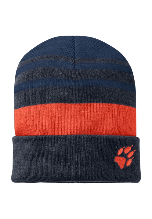 Pásikavá Pletená čiapka K Active Blue Jack Kolekcia Vlčej Kože