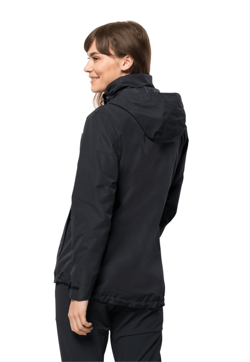 Jack Wolfskin Geisshorn Bunda 3v1 V čiernej Kolekcii