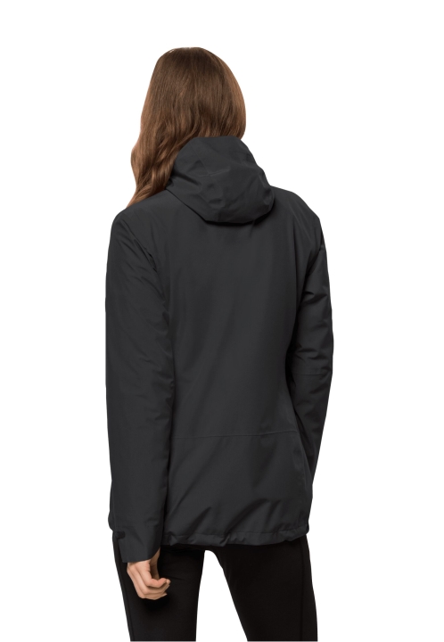 Bunda Jack Wolfskin Moonrise 3v1 V čiernej Farbe