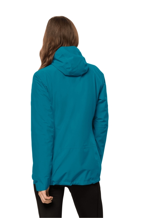 Pôvodná Bunda Jack Wolfskin Moonrise 3v1 So Sladkovodnou Modrou