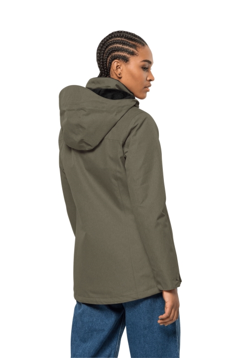Jack Wolfskin Značky Park Avenue Bunda Dusty Olive