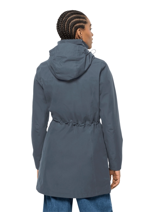 Bridlicovo Modrý Kabát Ottawa Jack Vlčia Koža Pôvod