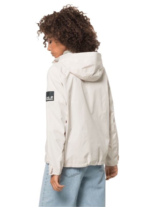 Bavlnená Biela Bunda Jack Wolfskin Natural W Zn