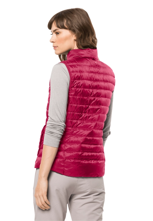 Jack Wolfskin Pack & Go Down Vesta W New Cranberry