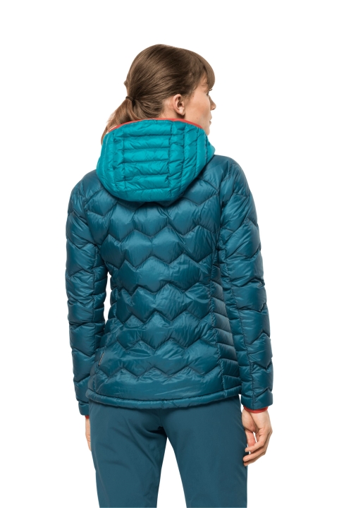 Jack Vlčia Koža Pôvod Modrý Koral Alpspitze Páperie S Kapucňou W