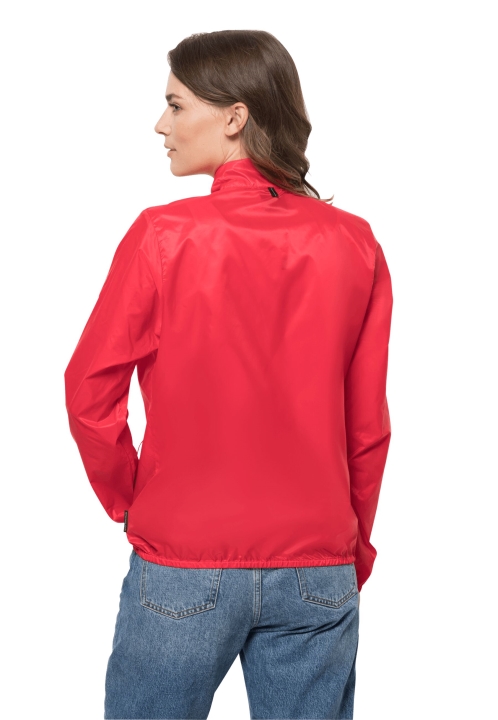 Original Pack & Go Windshell W Jack Wolfskin Tulip Red