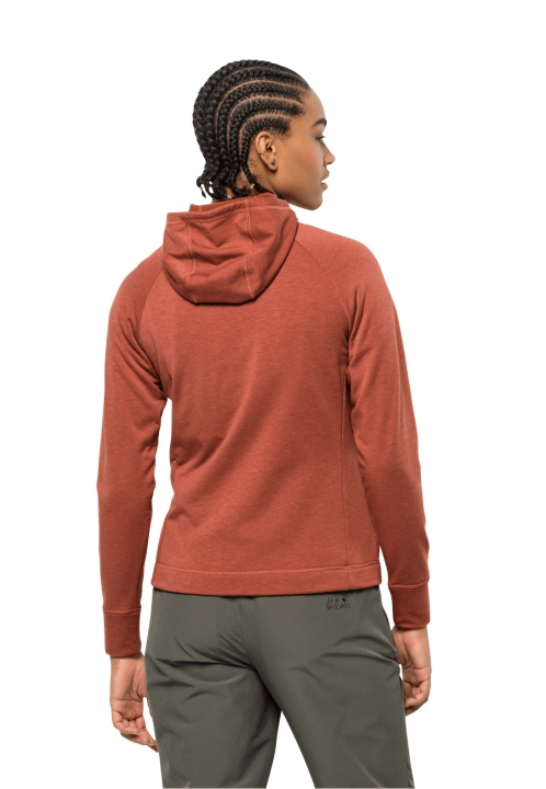 Waldsee Bunda S Kapucňou W Jack Wolfskin Jeseň Red Hot