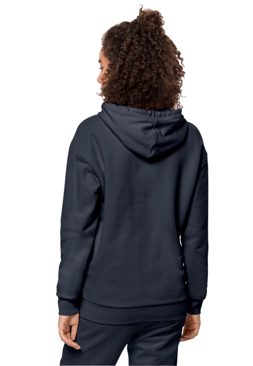 Nevyhnutná Mikina S Kapucňou W Značky Jack Vlčia Koža Nočná Modrá