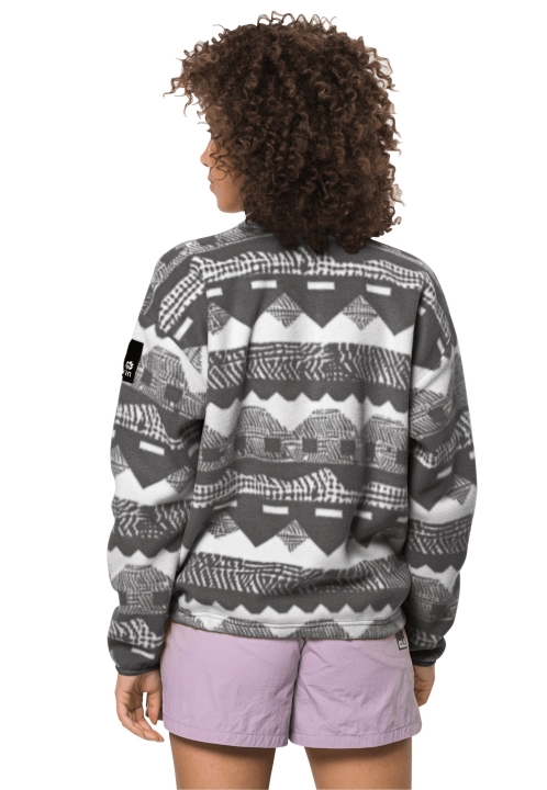 365 Rebelská Potlač Fleece S Horúcim Fantómom Po Celej Vlčej Koži