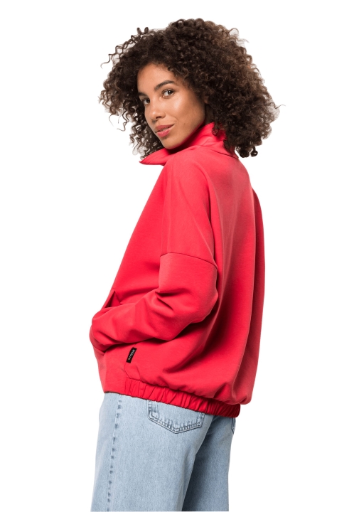 Jack Vlčia Koža Nové útočisko Polovičný Zips S Pôvodom Tulipán červený