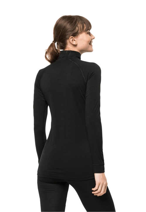 Alpspitze Vlna L/s Hz W Black Hot Jack Vlčia Koža