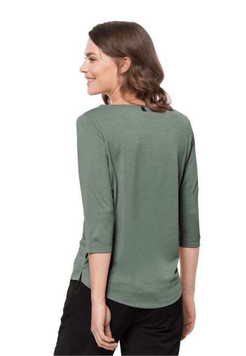 Jack Wolfskin Brand Hedge Green Pack & Go 3/4 T W