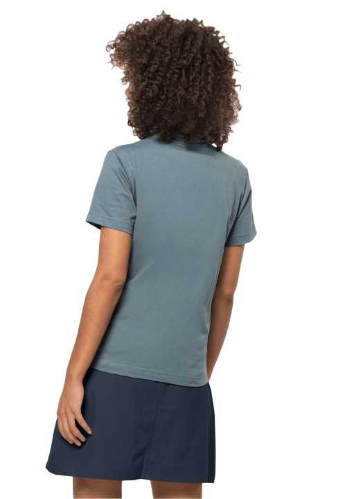 Kolekcia Jack Wolfskin Flower Logo T W Teal Grey