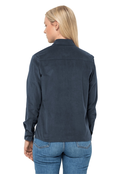 Jack Wolfskin Nature Shirt So Značkami Bridlic Blue