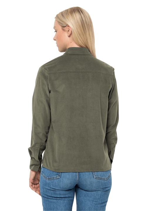 Zaprášená Olivová Najlepšia Košeľa Jack Wolfskin Nature W