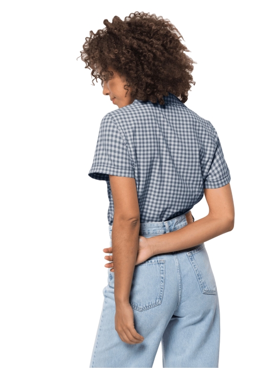 Kepler Shirt Women Jack Vlčia Koža Nočná Modrá šeky Hot