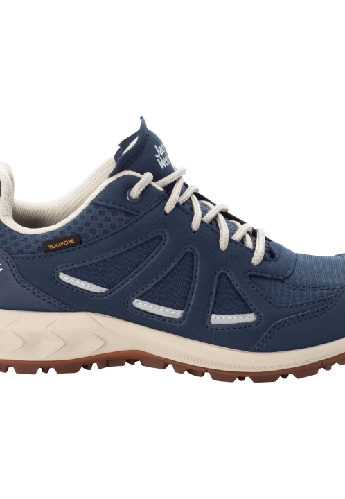Tmavomodro-béžová Originál Jack Wolfskin Woodland 2 Texapore Nízka š