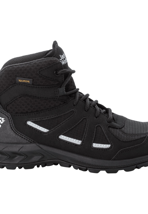 Woodland 2 Texapore Mid W New Jack Wolfskin Black-grey