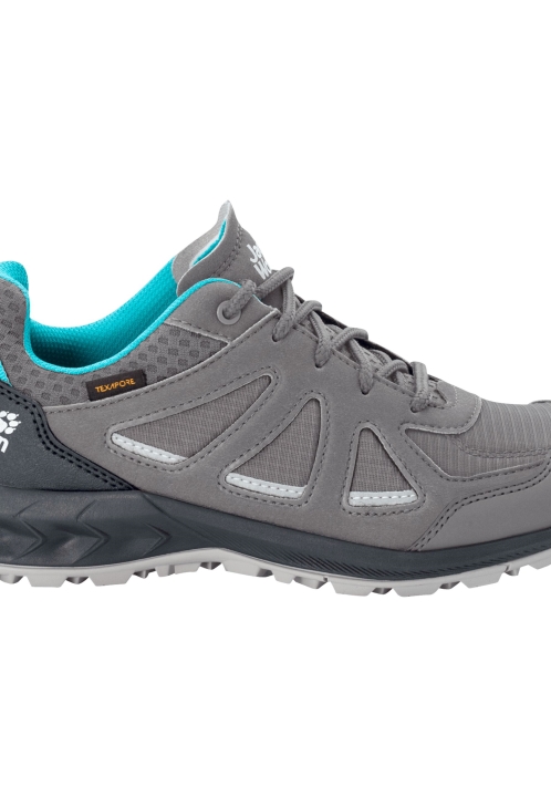 Origins Woodland 2 Texapore Low W Jack Vlčia Koža Sivo-svetlomodrá