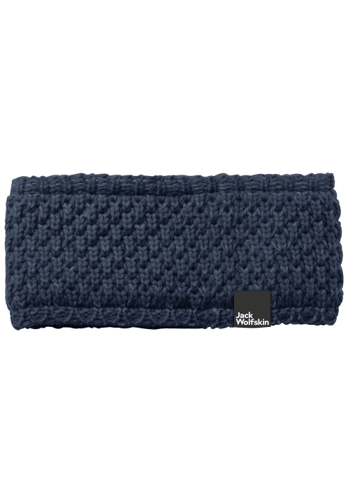 Highloft Pletená čelenka Dámska Jack Vlčia Koža Značky Nočná Modrá