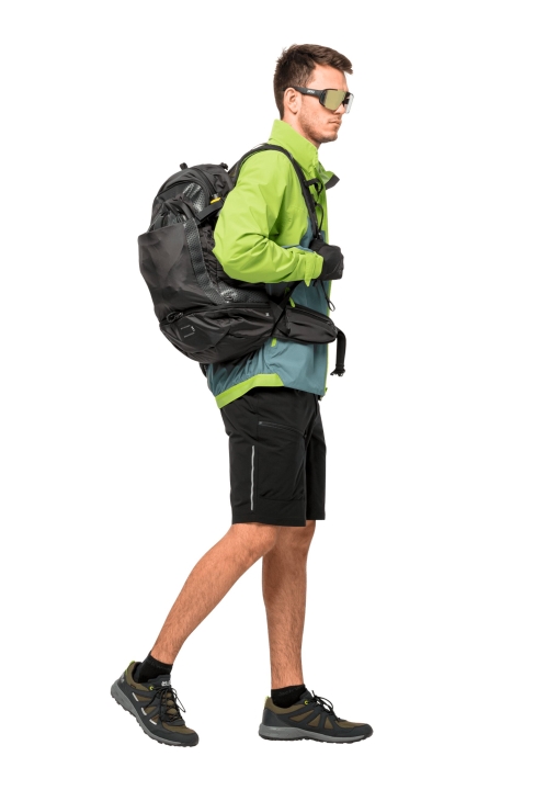 Turistické Rukavice Krátka Kolekcia Jack Wolfskin Black