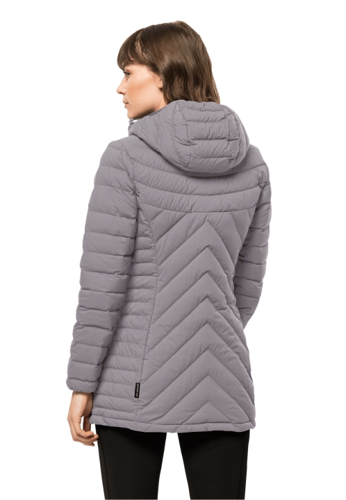 Atletický Páperový Kabát V Móde čajky Jack Wolfskin