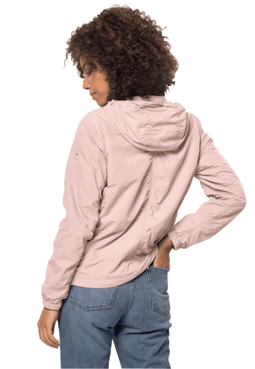 Horúca ľahká Bunda So Svetlou Ružovou Jack Vlčou Kožou