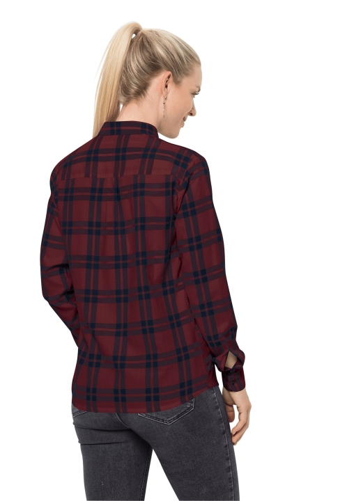 Kolekcia Cordovan Red Checks Shirt W Jack Wolfskin