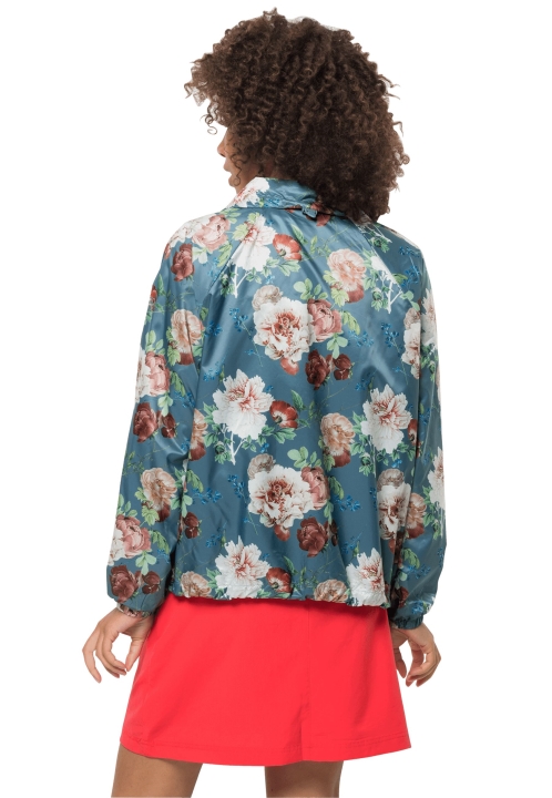 Kvetinová Blúzka W Hot Jack Vlčia Koža šedozelená Celoplošne