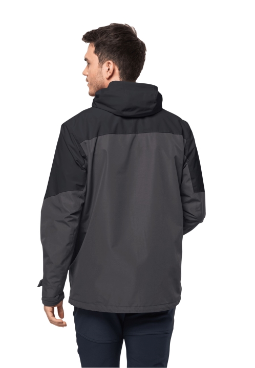 Jack Wolfskin Glaabach Bunda 3v1 M čierna Zn