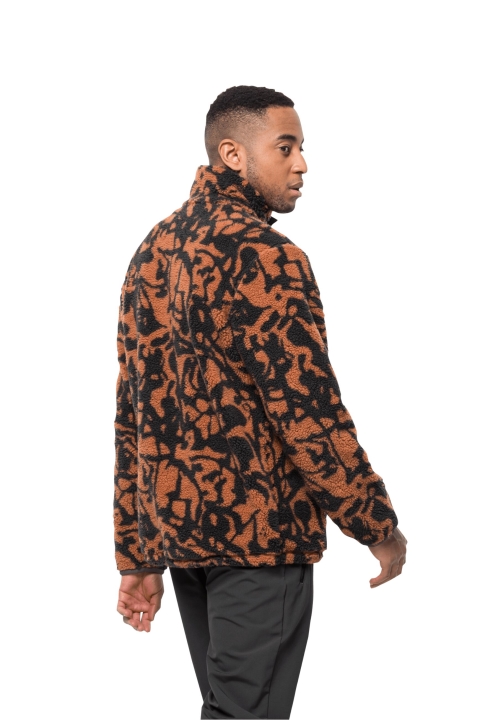 Móda Jack Vlčia Koža Tehla Celoplošná Pank Hudson Snap M