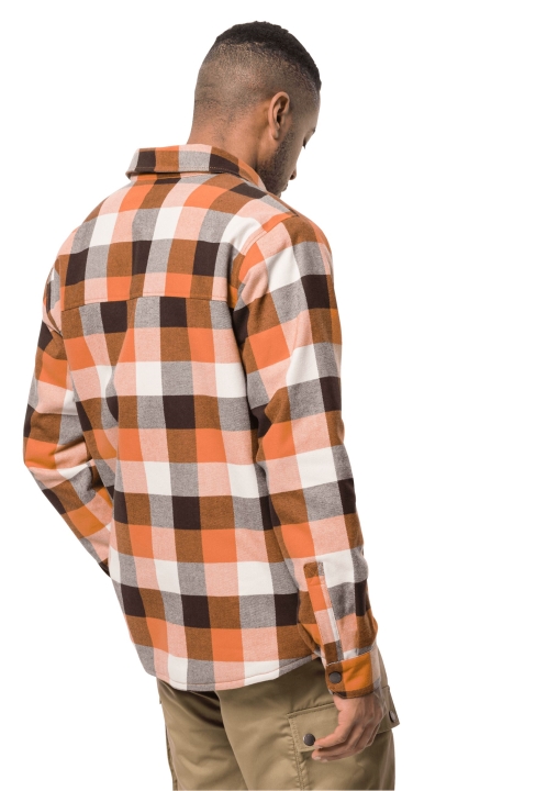 Kolekcie Felsenweg Ins Shirt M Jack Vlčia Koža Oranžová Jeseň šeky