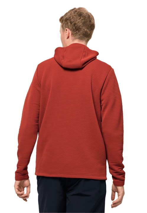 Modesto Bunda S Kapucňou Pánska Kolekcia Jack Vlčia Koža Mexická Paprika