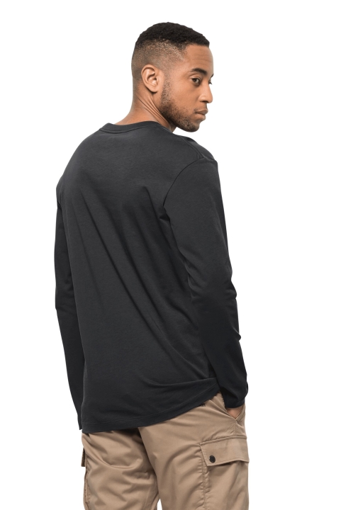 Essential Longsleeve M Jack Wolfskin Black Collection