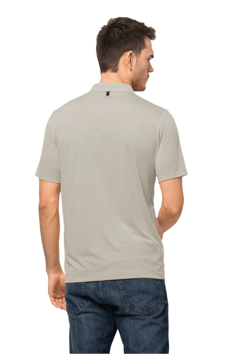 Zaprášený šedý Jack Wolfskin Pack & Go Polo M Originál