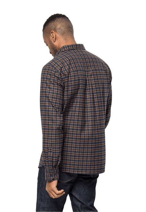 Jack Wolfskin Bergweg Shirt M Collections Tmavý Dub Kár