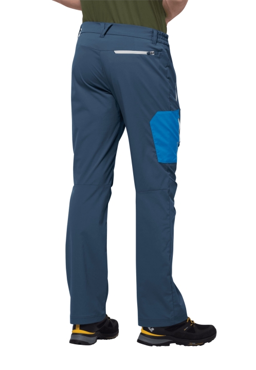 Nové Jack Wolfskin Thunder Blue Overland Pants M