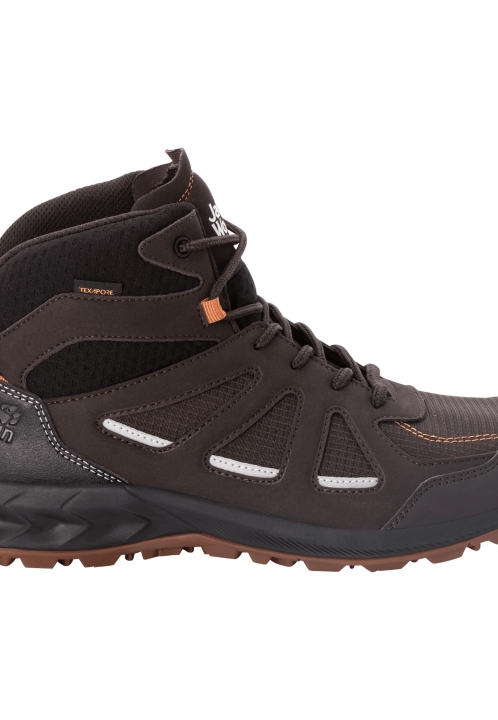 Espresso-tmavo červená Jack Wolfskin Woodland 2 Texapore Mid M Kolekcie