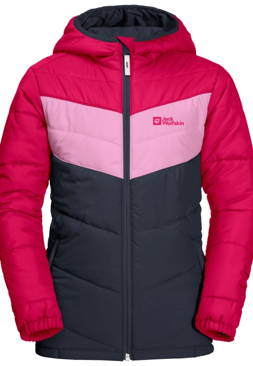 Tri Kopce Bunda Detská Pôvod Ružová Dahlia Jack Vlčia Koža