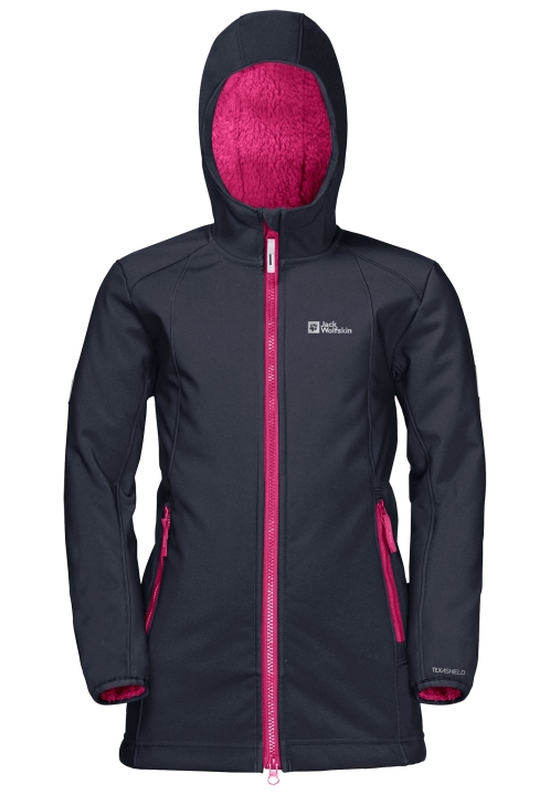 Kissekat Kabát Dievčatá Jack Vlčia Koža Nočná Modrá Kolekcia