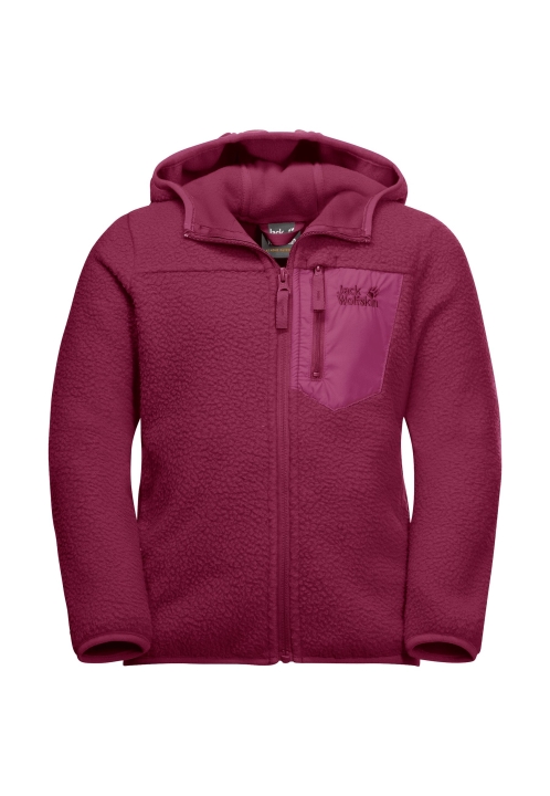 Jack Wolfskin Collection Ice Curl Hood Jacket K Dark Ruby