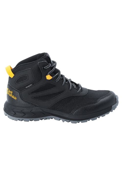 Black-burly Yellow Xt Woodland Texapore Mid K Jack Vlčia Koža Horúci