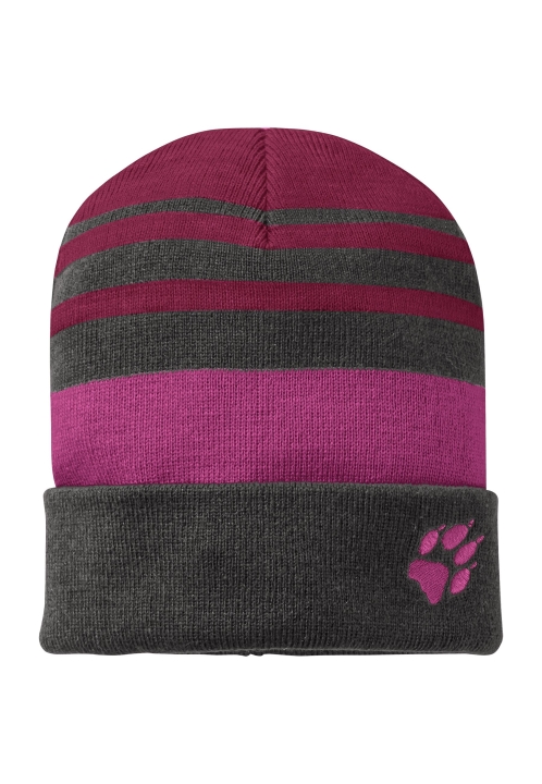 Móda Tmavo Rubínový Jack Vlčia Koža Pásikavá čiapka K