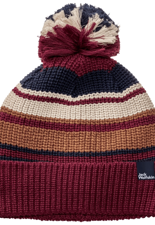 Kolekcia Jack Vlčia Koža Brmbolce čiapka Detská Tmavo Rubínová