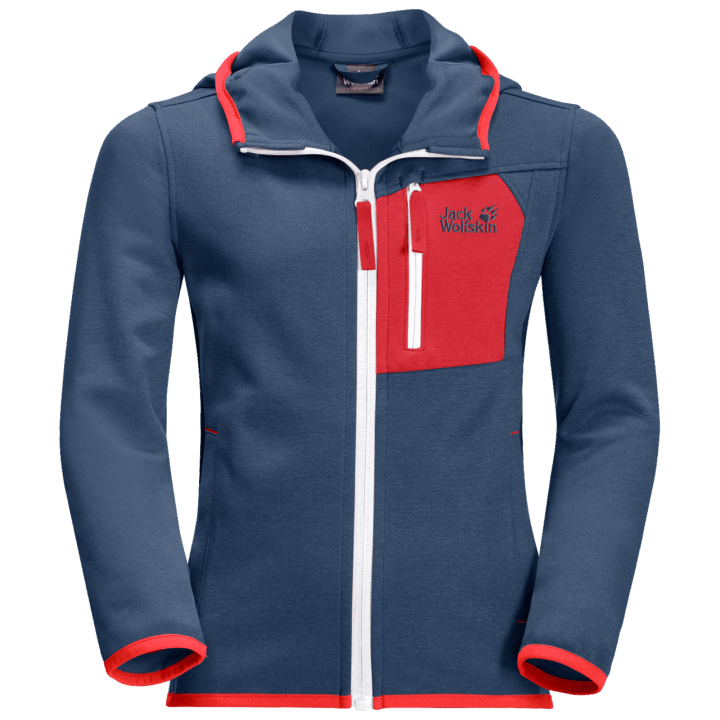 Detská Aktívna Bunda Značky Tmavej Indigovej Jack Wolfskin