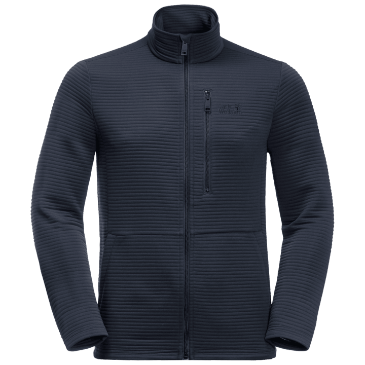 Nočná Modrá Módna Pánska Bunda Modesto Jack Vlčia Koža