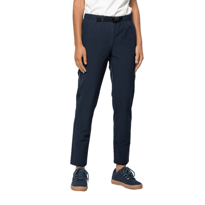 Kolekcie Dámske Letné Lifestylové Nohavice Jack Vlčia Koža Nočná Modrá