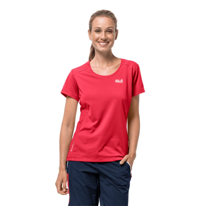 Dámske úzky T Best Tulipán červený Jack Vlčia Koža