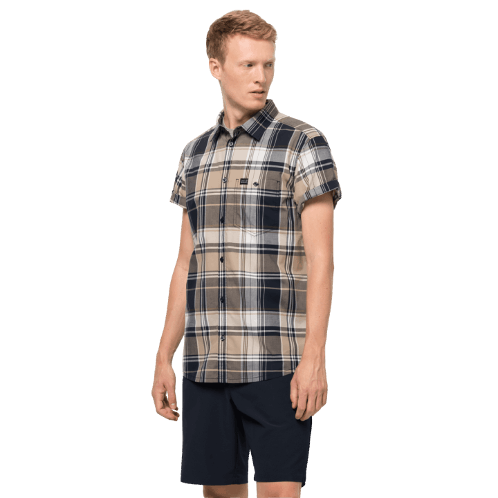 Jack Wolfskin Pánska Malá Jazerná Košeľa Sand Dune Checks Collection