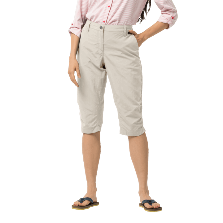 Značky Dusty Grey Jack Wolfskin Dámske 3/4 Nohavice Kalahari